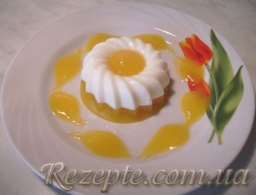 Десерт творожно-персиковый